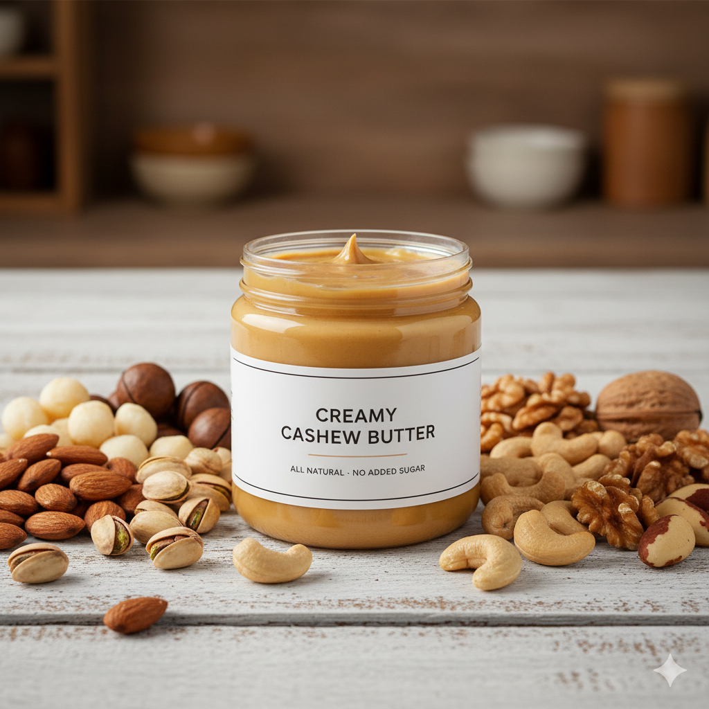 مرطبان زبدة مكسرات